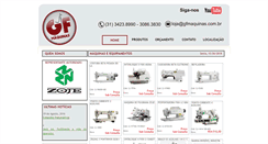 Desktop Screenshot of gfmaquinas.com.br